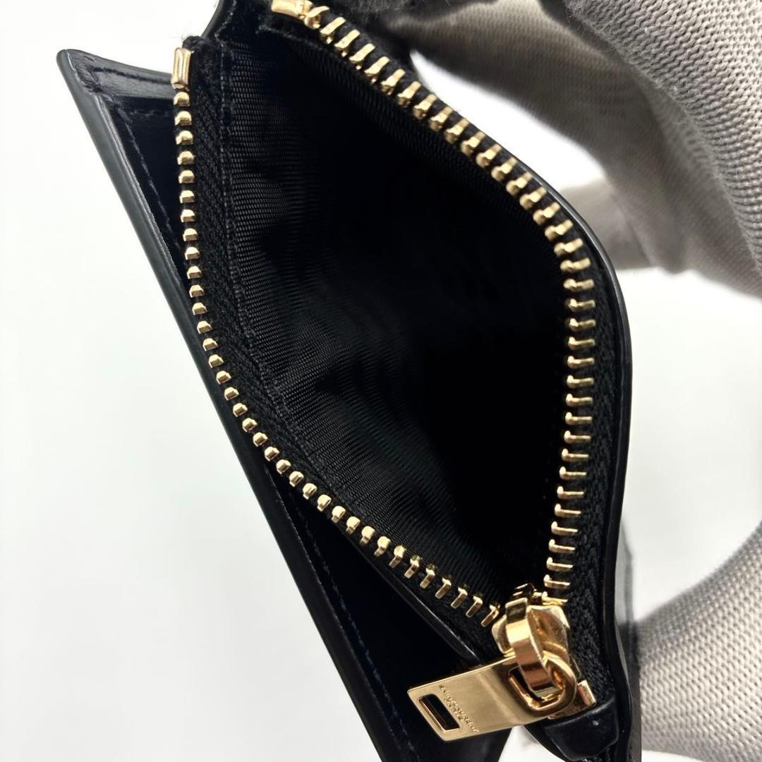 noe　サンローラン 二つ折り 折り財布 カサンドラ レザー ブラック