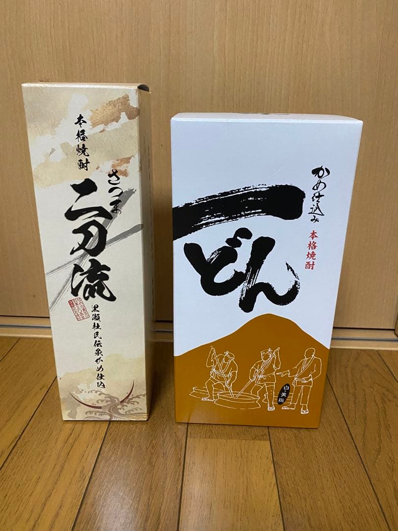 一どん　さつま二刀流　2本セット　本格焼酎　杜氏の里笠沙　いも焼酎　いっどん