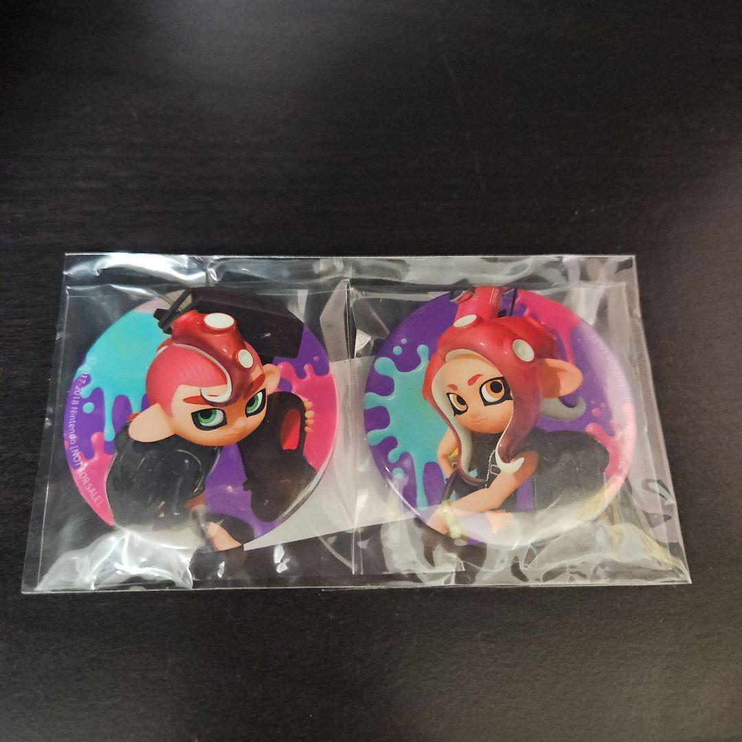 未開封 スプラトゥーン タコガール タコボーイ 缶バッジ amiibo 購入特典