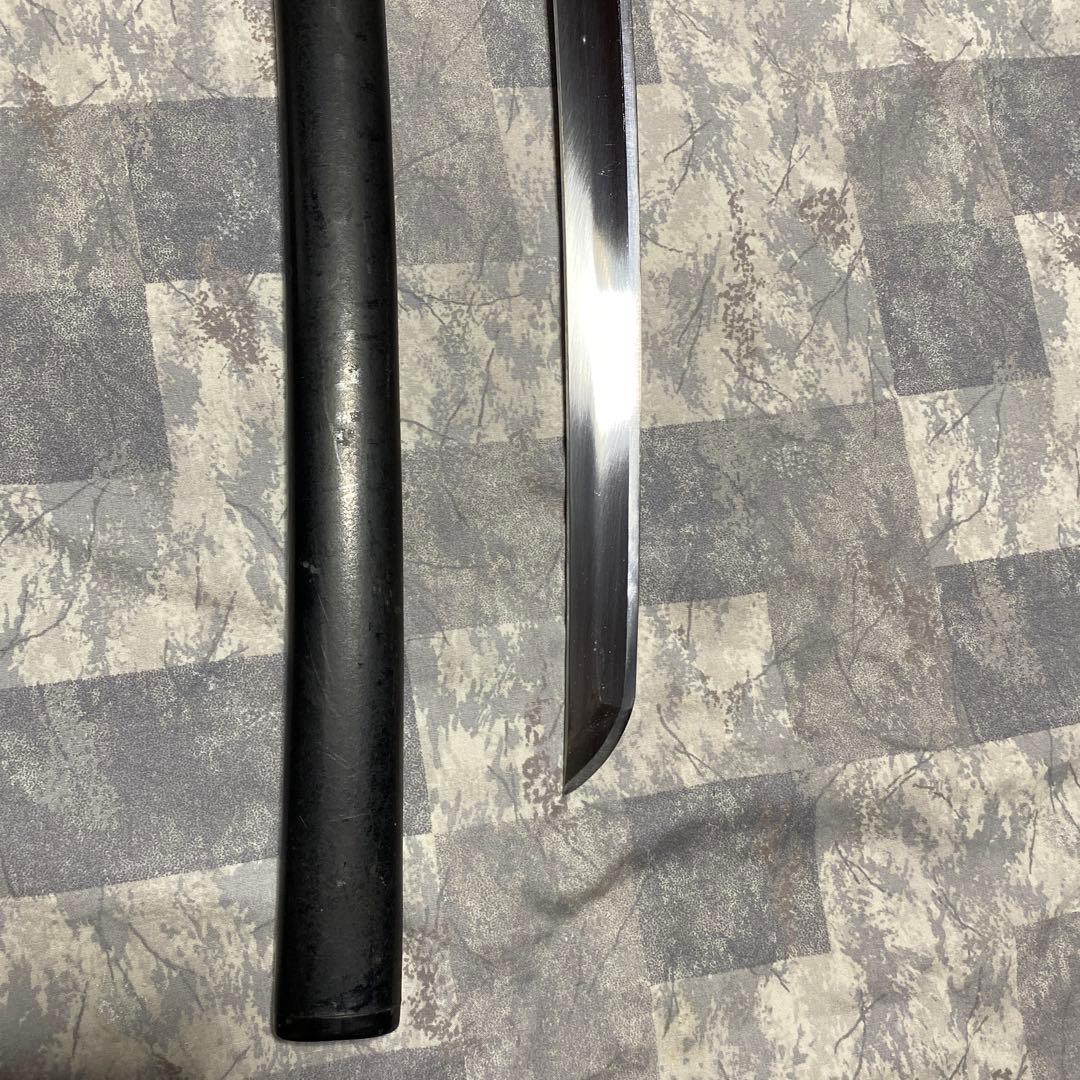 模造刀大刀 黒柄 扇鉄丸鍔 黒鞘