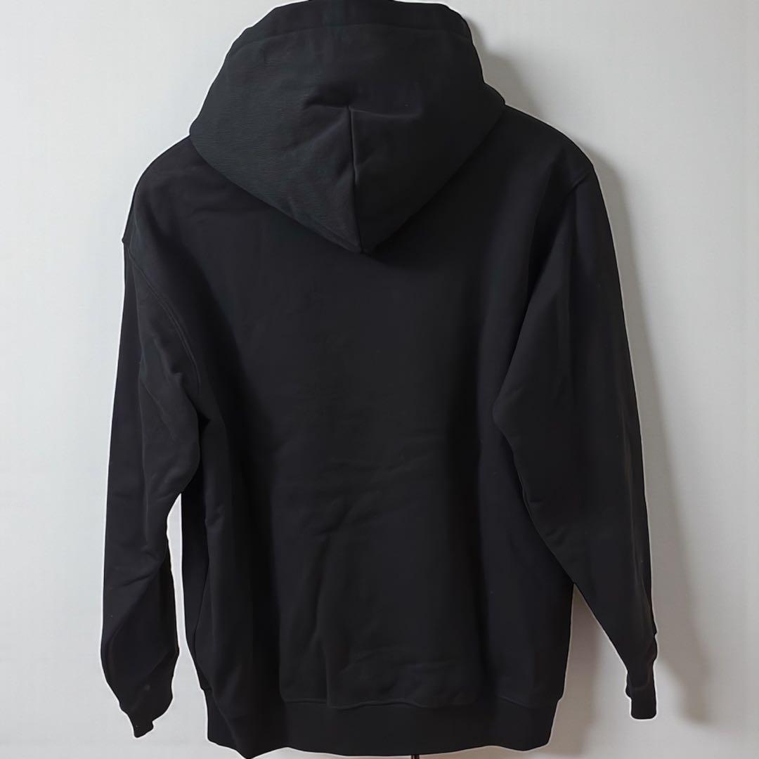 Dime クラシックロゴ 刺繍 パーカー 黒 M ブラック同色ロゴ ダイム 完売