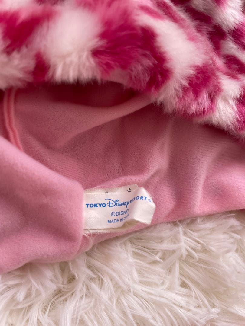 ディズニー ミニー　ヒョウ柄　ファンキャップ　ピンク