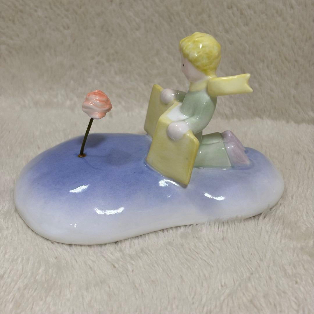 星の王子さま バラと王子さま ボーンチャイナ 新日鉄 フィギュアリン スタチュー