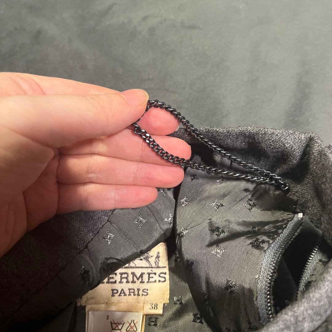 エルメス　ウールスカート