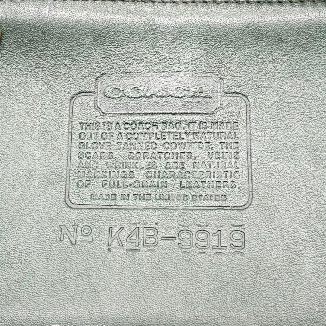 美品✨オールドコーチ ショルダーバッグ 斜め掛け ターンロック グリーン