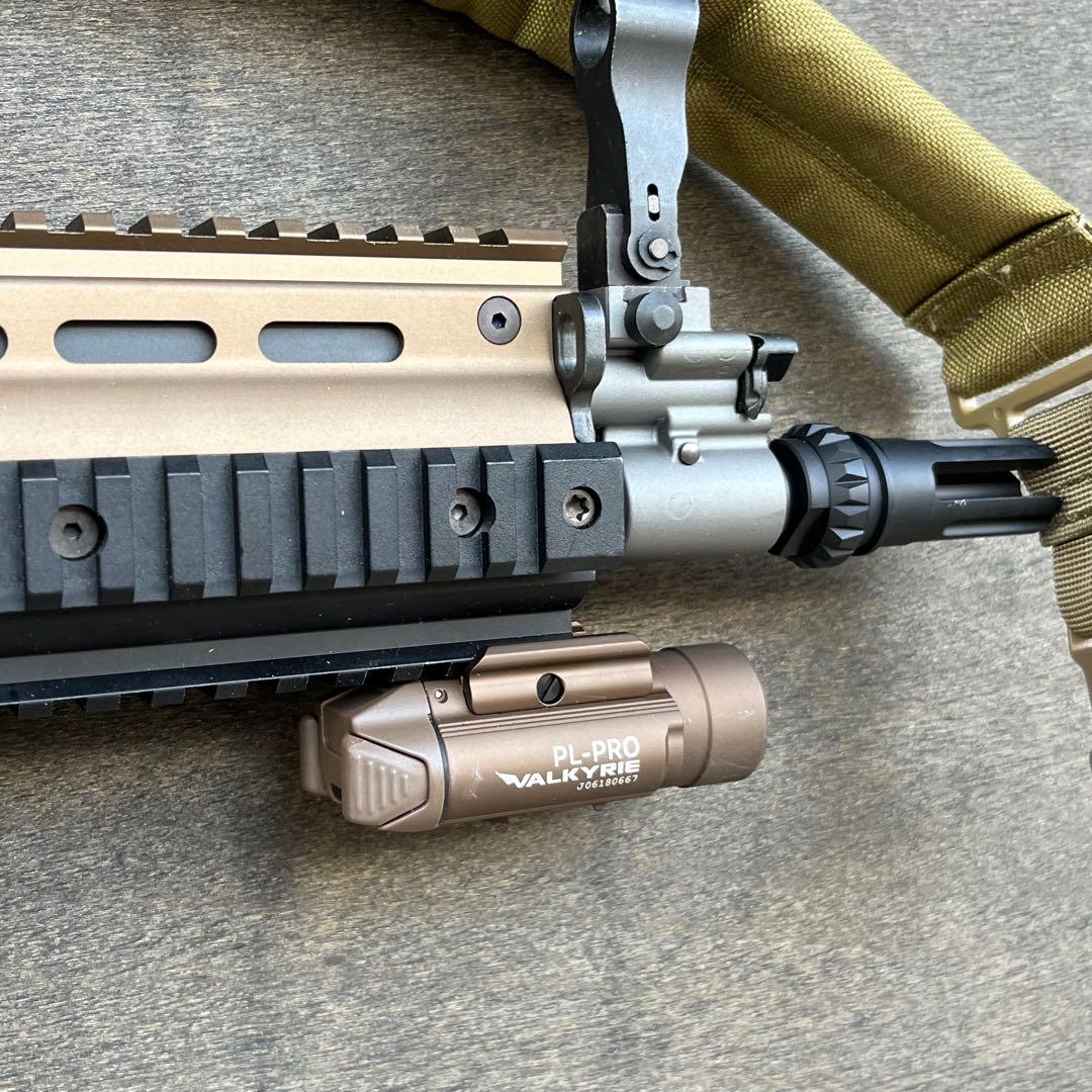 東京マルイ　SCAR-L 次世代電動ガン タンカラー HK45付属共に中古