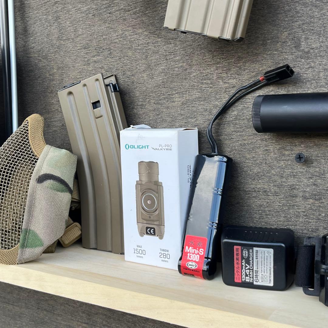 東京マルイ　SCAR-L 次世代電動ガン タンカラー HK45付属共に中古