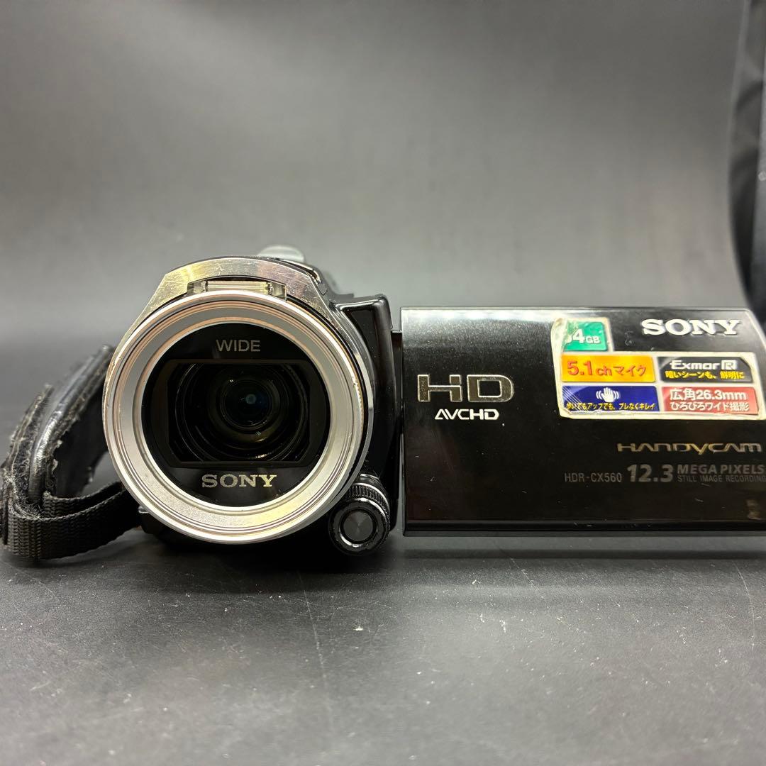 【動作OK】SONY HDR-CX560V ハンディカム ビデオカメラ ブラック