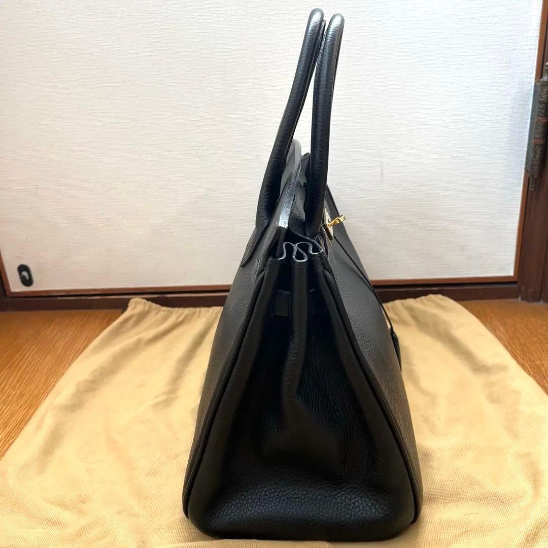 ほぼ未使用保管品　EPONINE イタリア製 レザー ハンドバッグ　黒