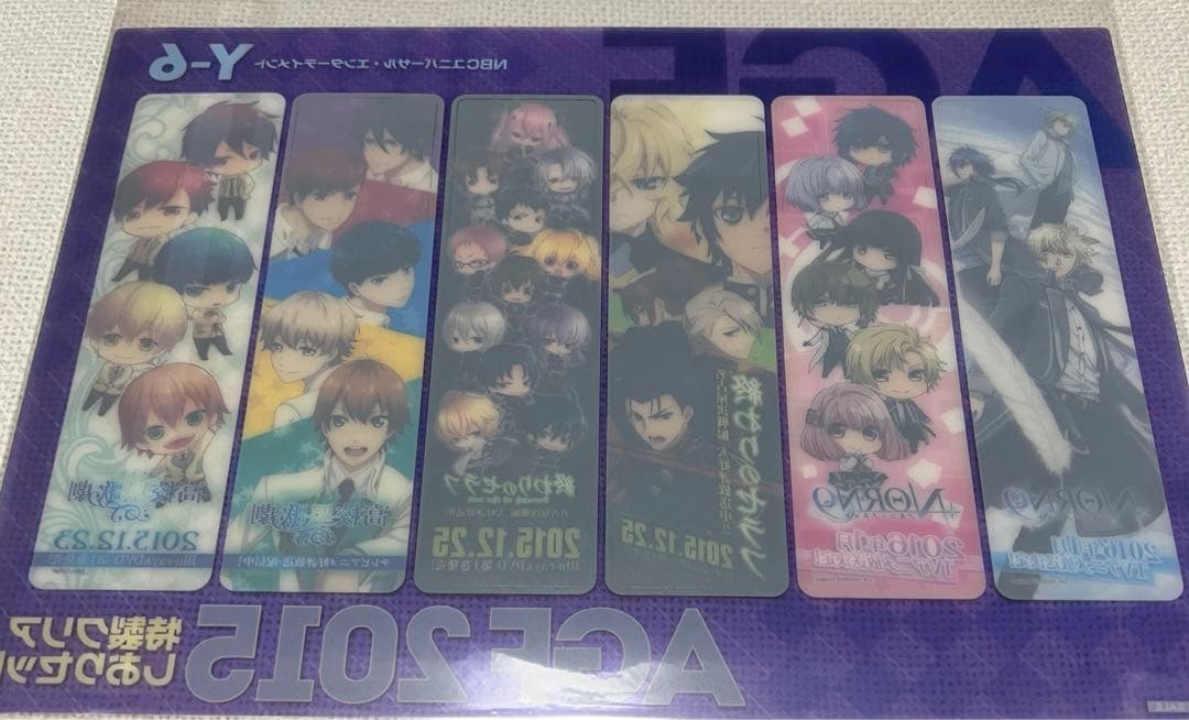 終わりのセラフ クリアファイル　クリアしおり ポスター　小説　カレンダー