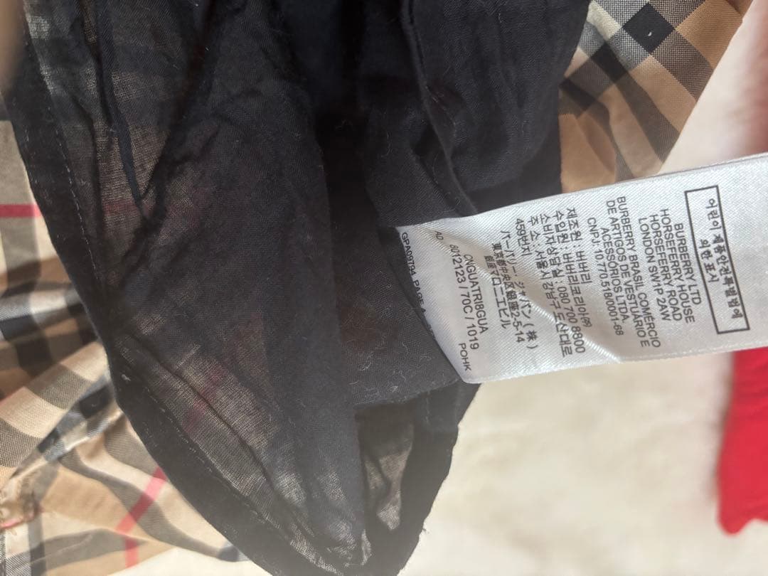 良品　BURBERRY バーバリー　現行タグ　プリーツスカート Tシャツセット