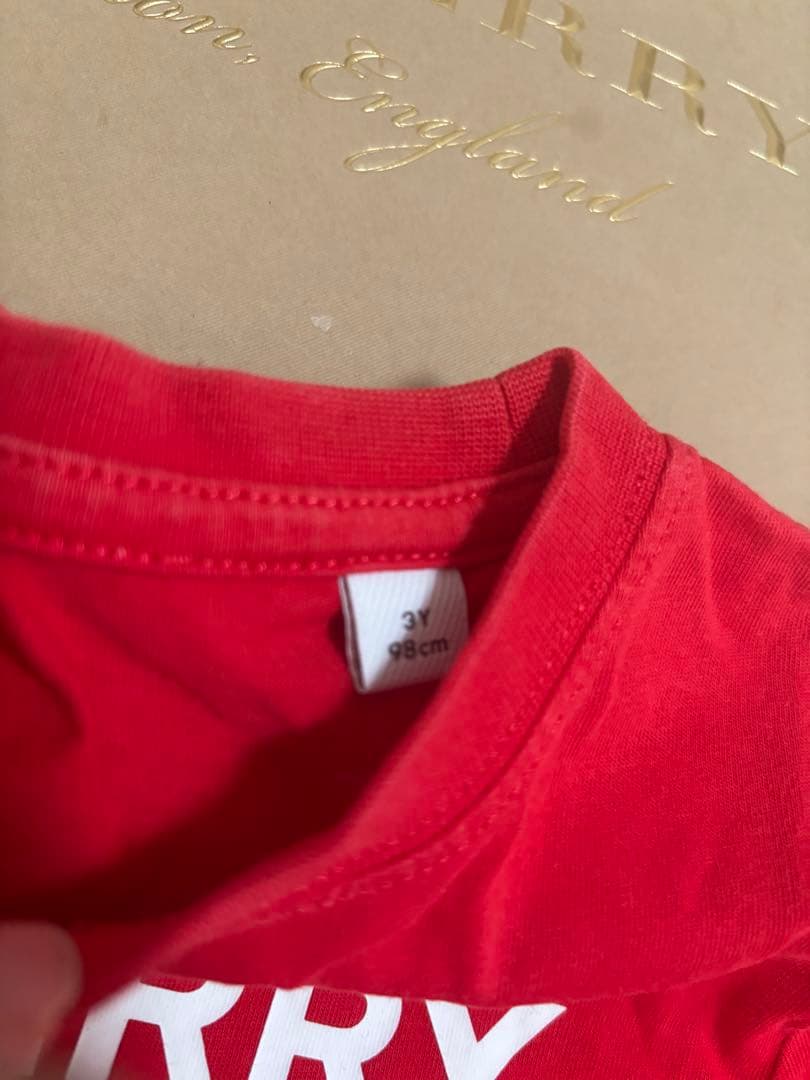 良品　BURBERRY バーバリー　現行タグ　プリーツスカート Tシャツセット