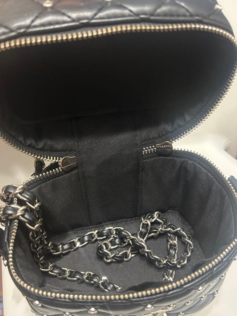 darich キルティングビジュースクエアミニバッグ