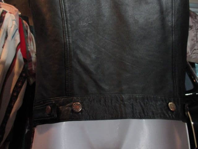 希少 ヴィンテージ 英国製 レザーベスト トラッカー REAL LEATHER社