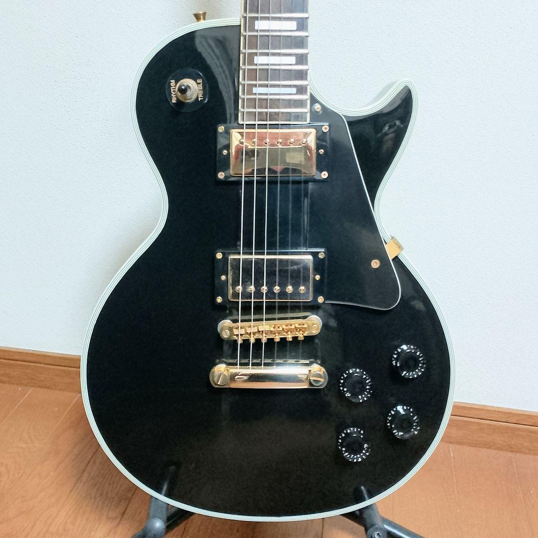 美品　Maison　LP-38　レスポールカスタムタイプ　エレキギター　弦は新品