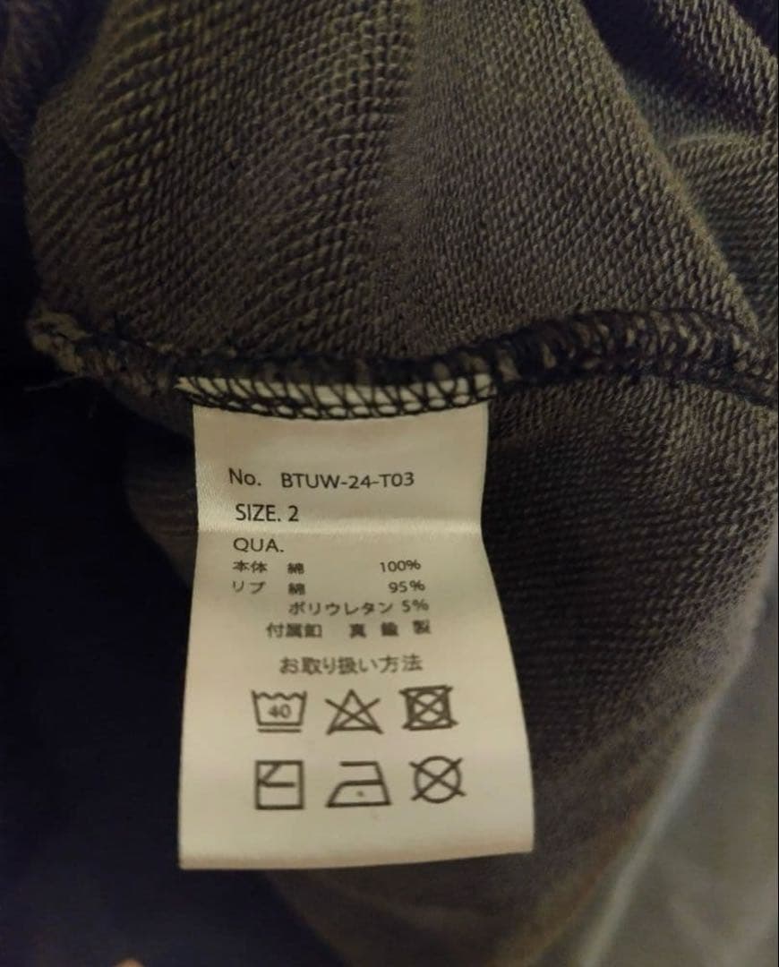 BECOMETREE PHOENIX パーカー　ブラック　サイズ2