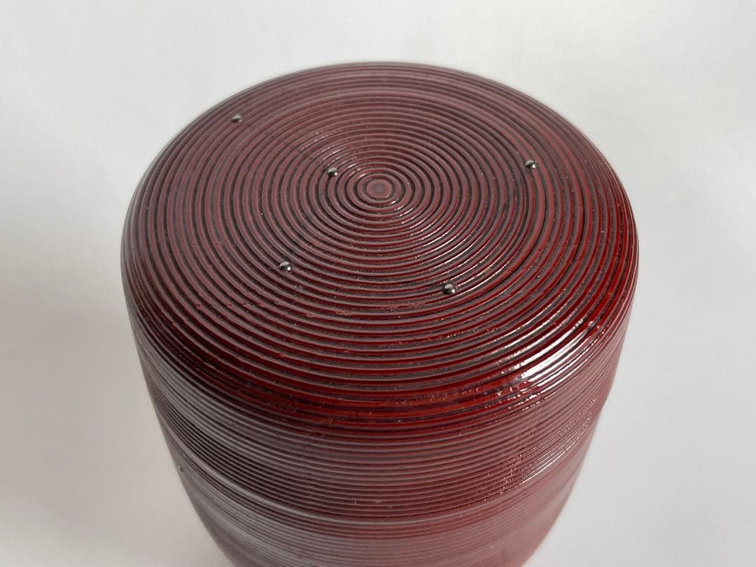 塗師　吉田一峰　鵬雲斎好　三光棗　なつめ　共箱　漆器　漆塗り