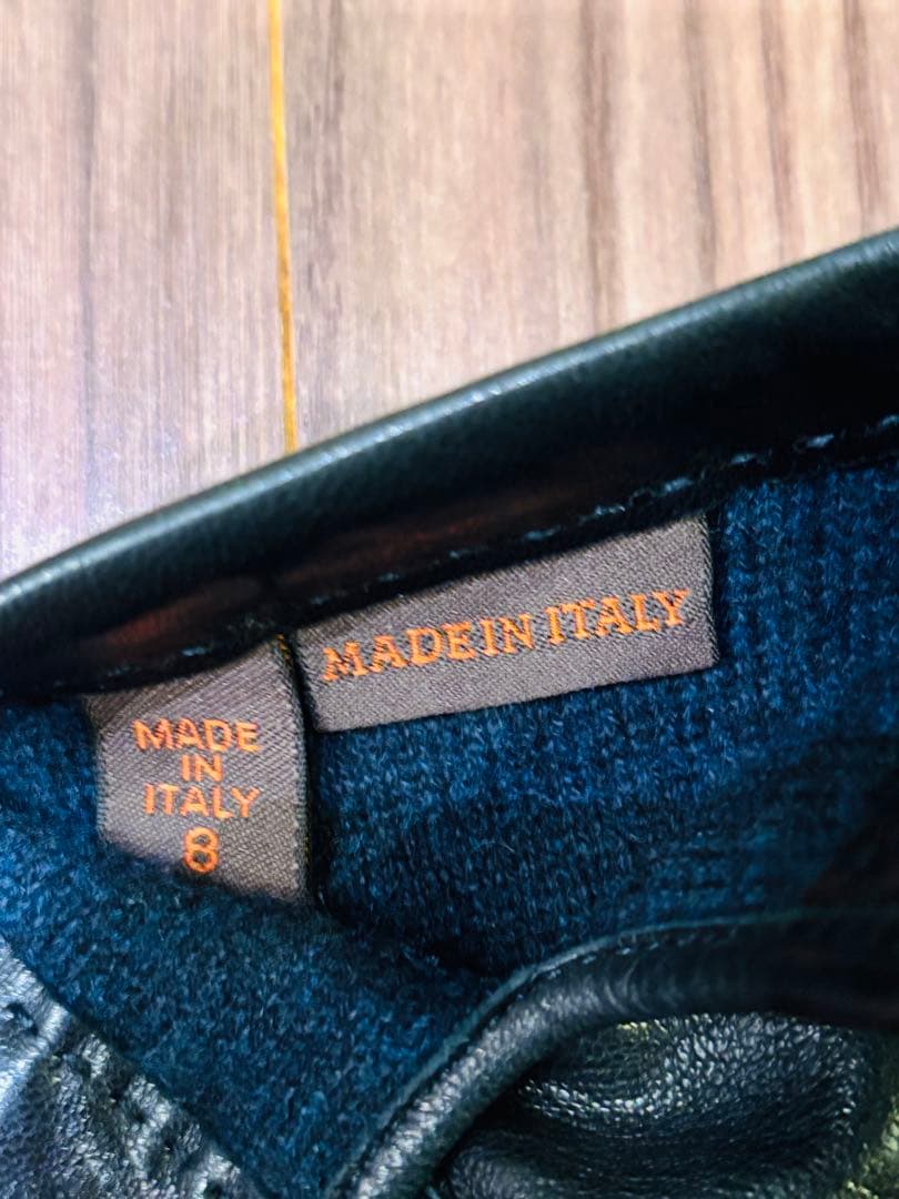 美品　Mario Portolano イタリア最高級　本革手袋　サイズ8