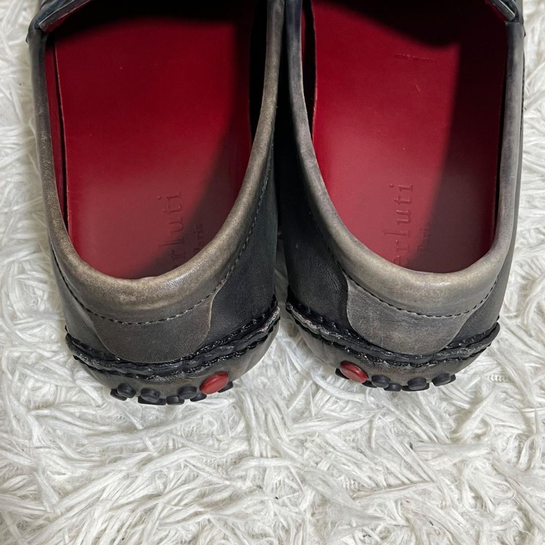 11407✨良品✨ベルルッティ カリグラフィ ドライビングシューズ ブラウン