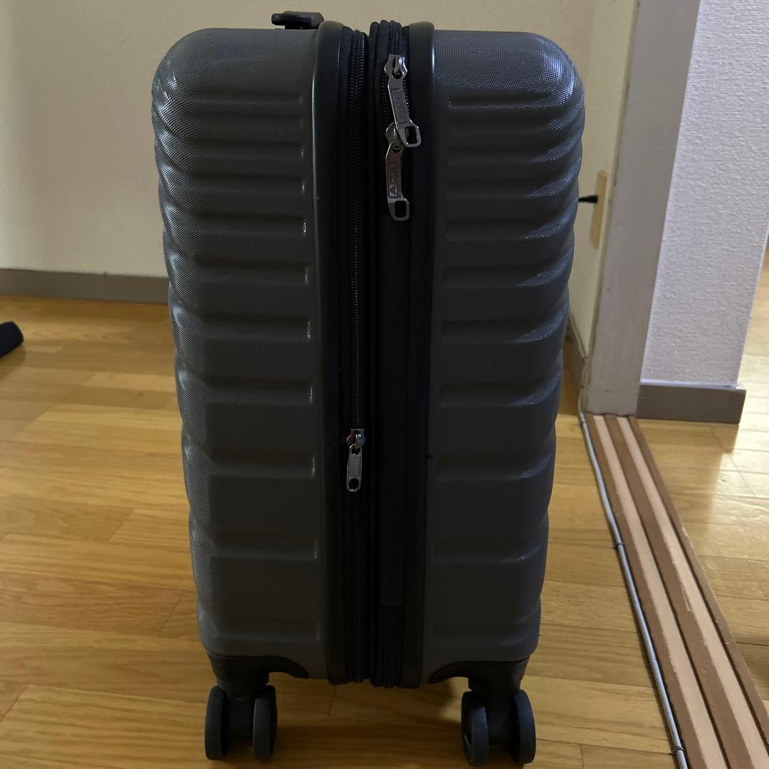 ACE グレー ストライプキャリーケース