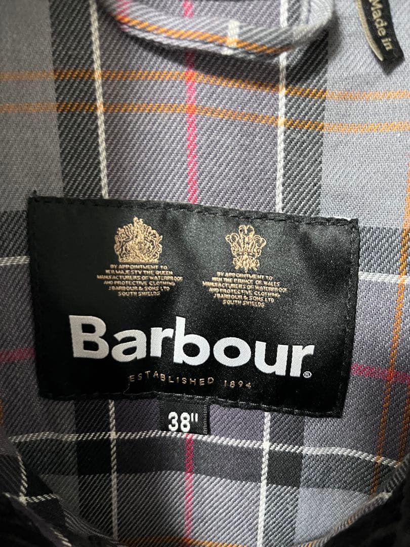 Barbour TRANSPORT WAX 黒 38 トランスポート