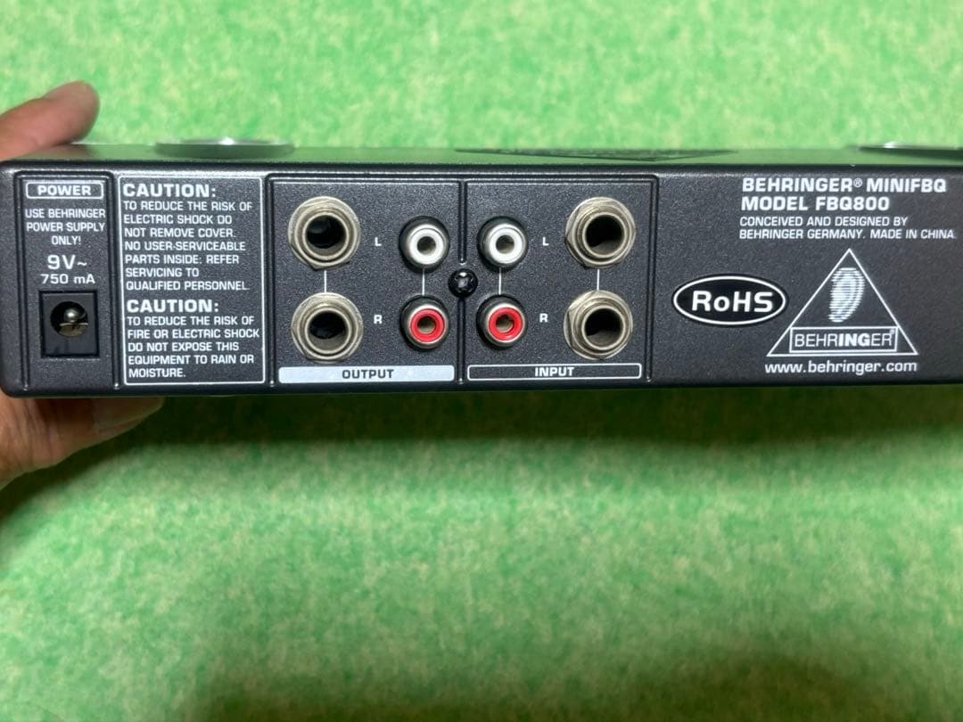 Behringer FBQ800 超コンパクト 9バンドグラフィックイコライザー