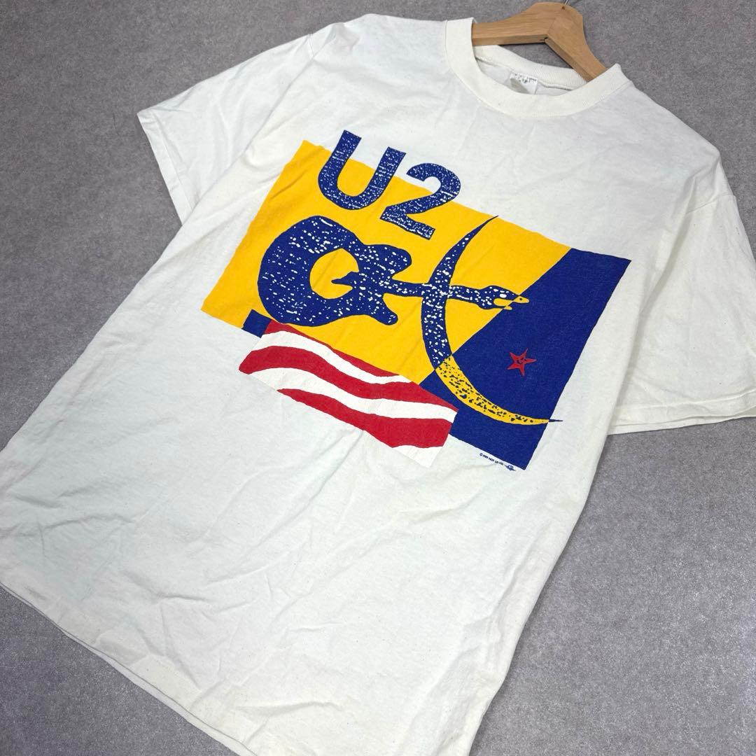 希少 80s U2 ヴィンテージ バンドTシャツ LOVE TOWN 当時物