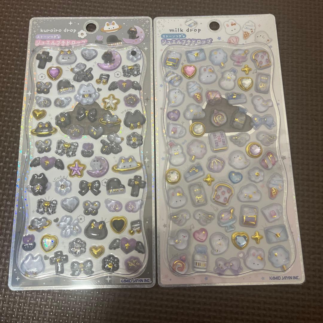 ジュエルプチドロップ　プチドロップステッカー　ぷくぷくシール　ウォーターシール