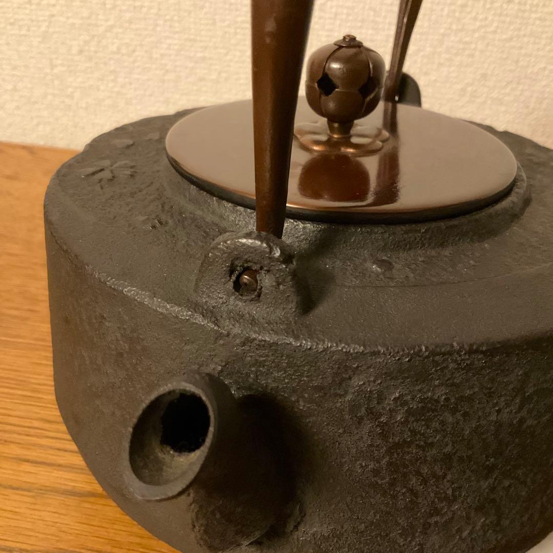 鉄瓶　京鉄瓶　茶道具　雪月花