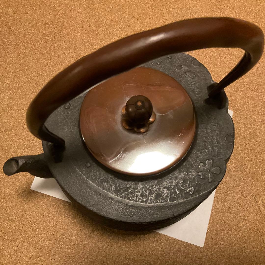鉄瓶　京鉄瓶　茶道具　雪月花