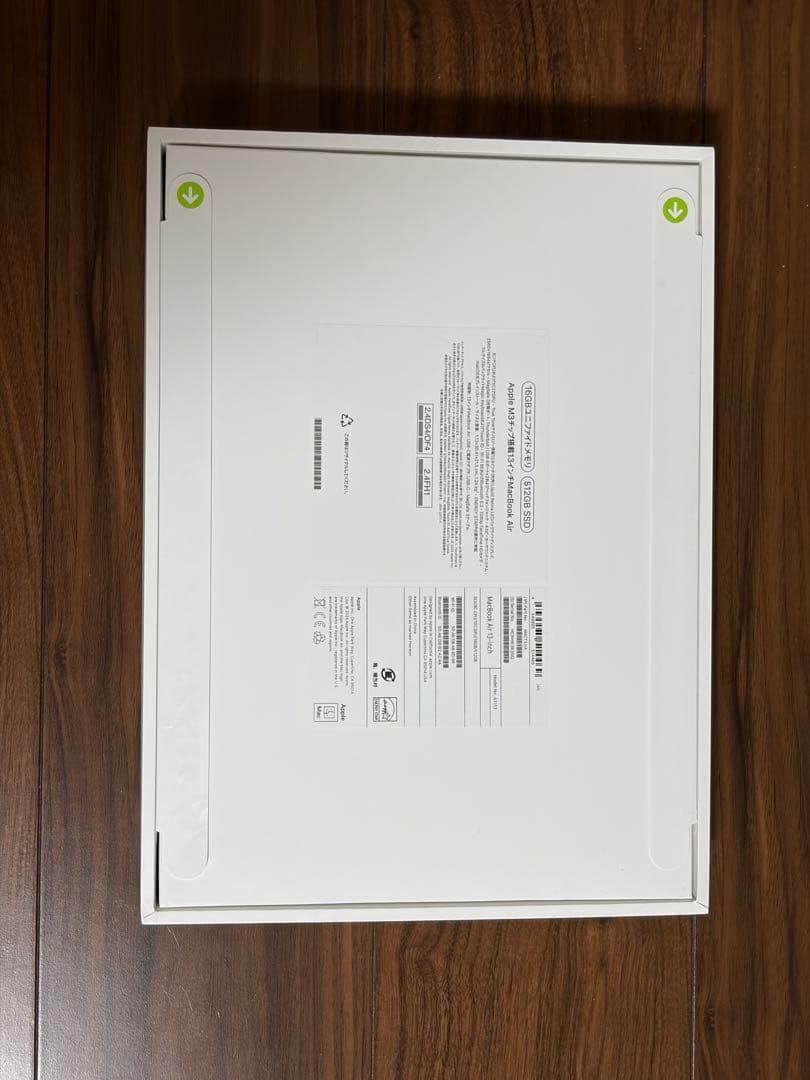 MacBookAir M3 16GBメモリ 512GB シルバー 13インチ