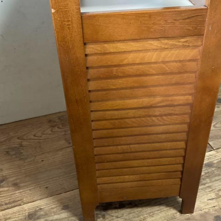 オールド カリモク 電話台 コンソール 収納 ラック レトロ