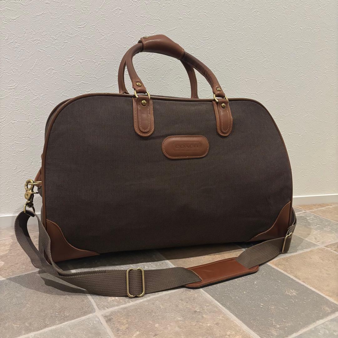 【希少・美品】OLDCOACH ボストンバッグ 2way キャンバス レザー