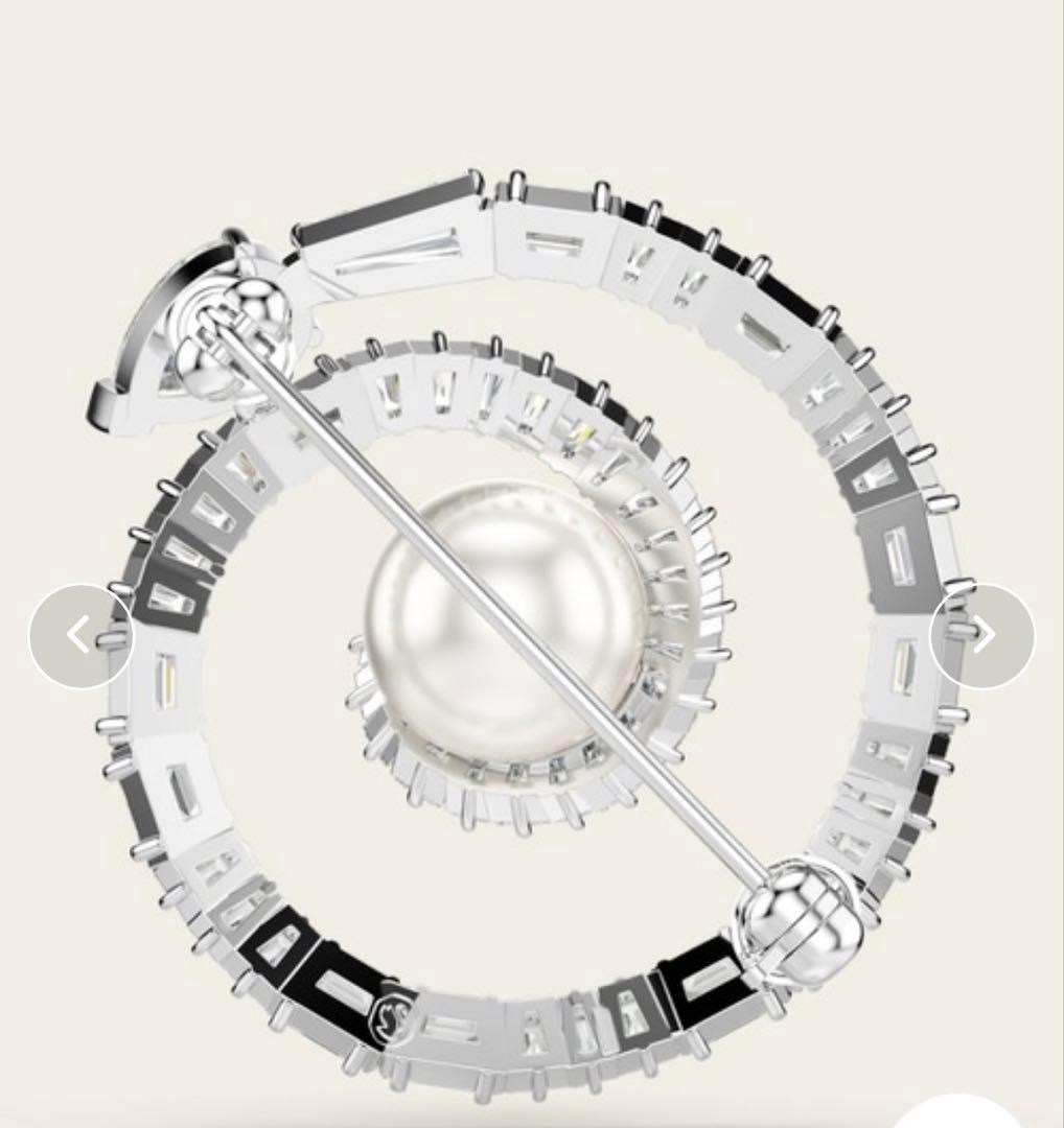 Swarovski Snake ブローチ クリスタル・パール, 巳年