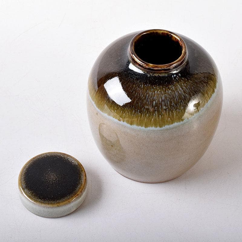 Lily　茶道具　丹山窯　小峠葛芳作　灰釉　振出　共布　共箱　V　7713