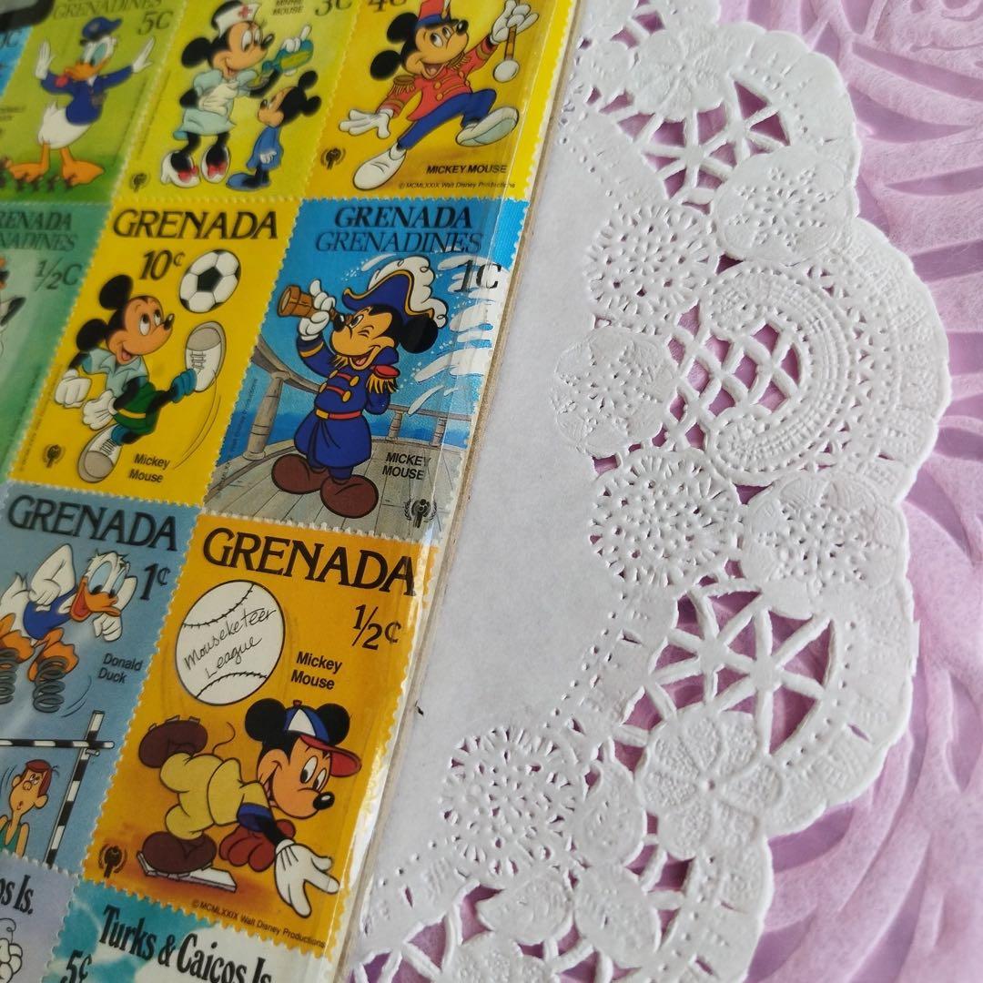 Disney　ディズニー　外国切手　ミッキー　ディズニー切手セット　レトロ