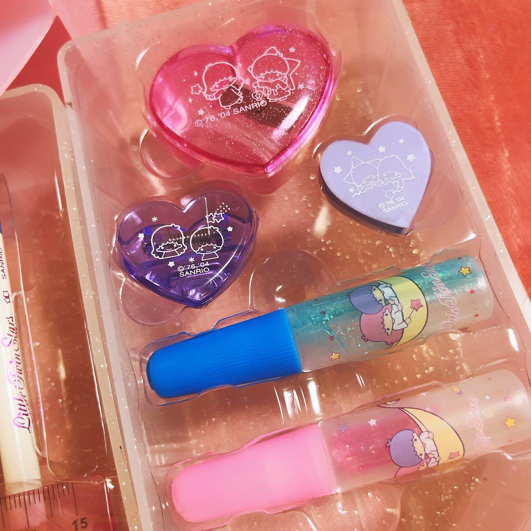 希少レア　キキララ　ミラー　チェスト　ステーショナリーセット　2004 サンリオ