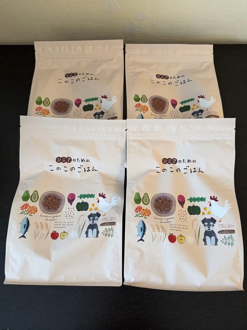 シニアのためのこのこのごはん ドライフード 4袋セット