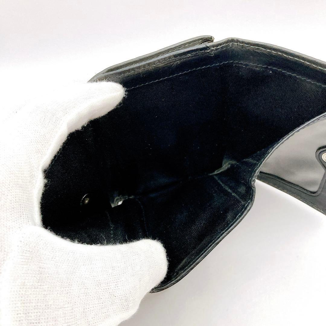 美品✨ヴィヴィアンウエストウッド 財布 オーヴ 総柄 レザー がま口 ブラック