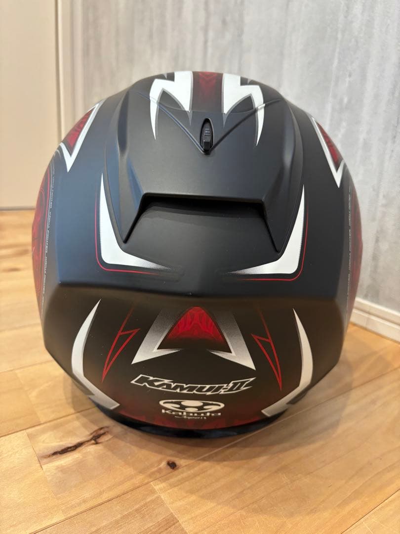 KABUTO フルフェイスヘルメット ブラック/レッド　Ｌサイズ