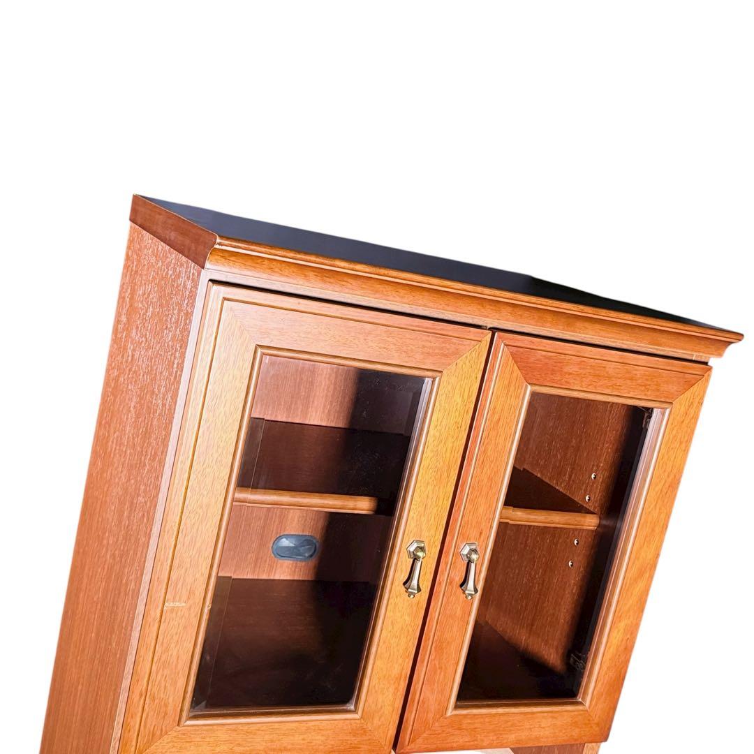 HR841 マルニ木工　地中海シリーズ　ミドルボード60 ガラスキャビネット