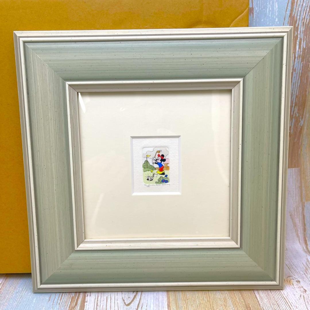 限定500枚★ミッキーマウス ゴルフ Golf★エッチング銅版画