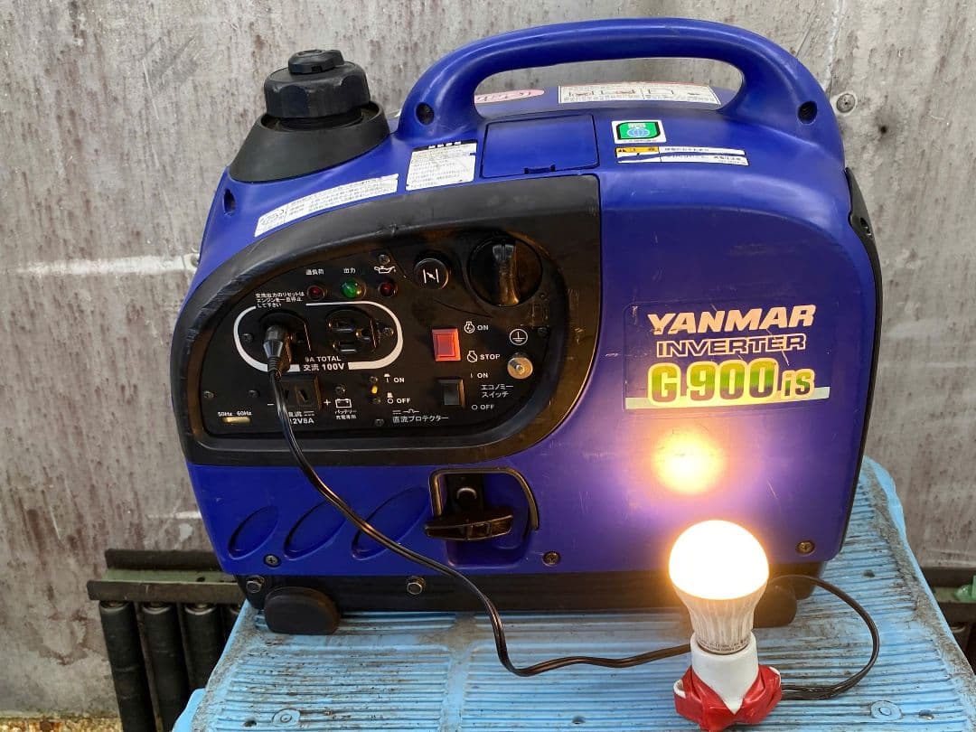 好調エンジン/14日保証付き YANMARインバーターG900IS 発電機 57