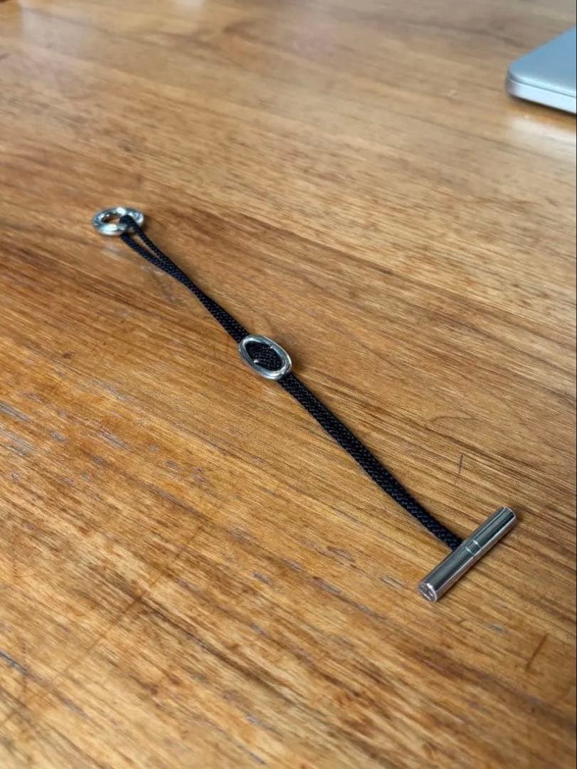 ル*ー様 【希少】HERMES スキッパー コード ブレスレット シェーヌダンク