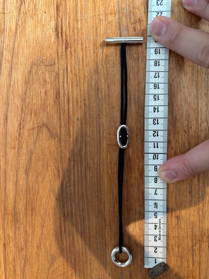 ル*ー様 【希少】HERMES スキッパー コード ブレスレット シェーヌダンク