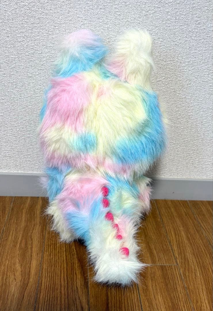 ZIMOMO ジモモ　38CM ぬいぐるみ ♡LABUBU レインボー