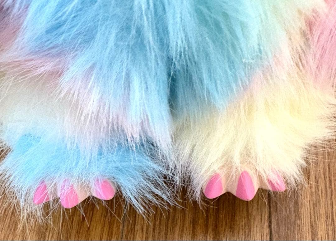 ZIMOMO ジモモ　38CM ぬいぐるみ ♡LABUBU レインボー