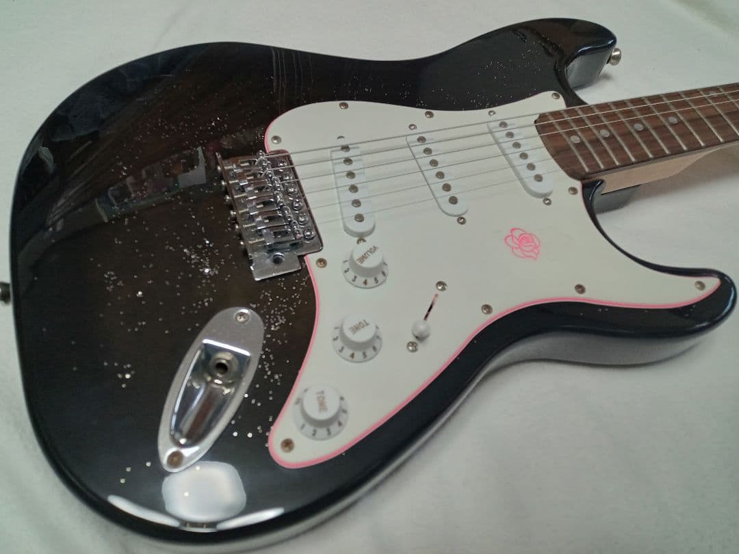 Gypsy Rose ストラトキャスター　ブラックラメ　 付属品多数付き