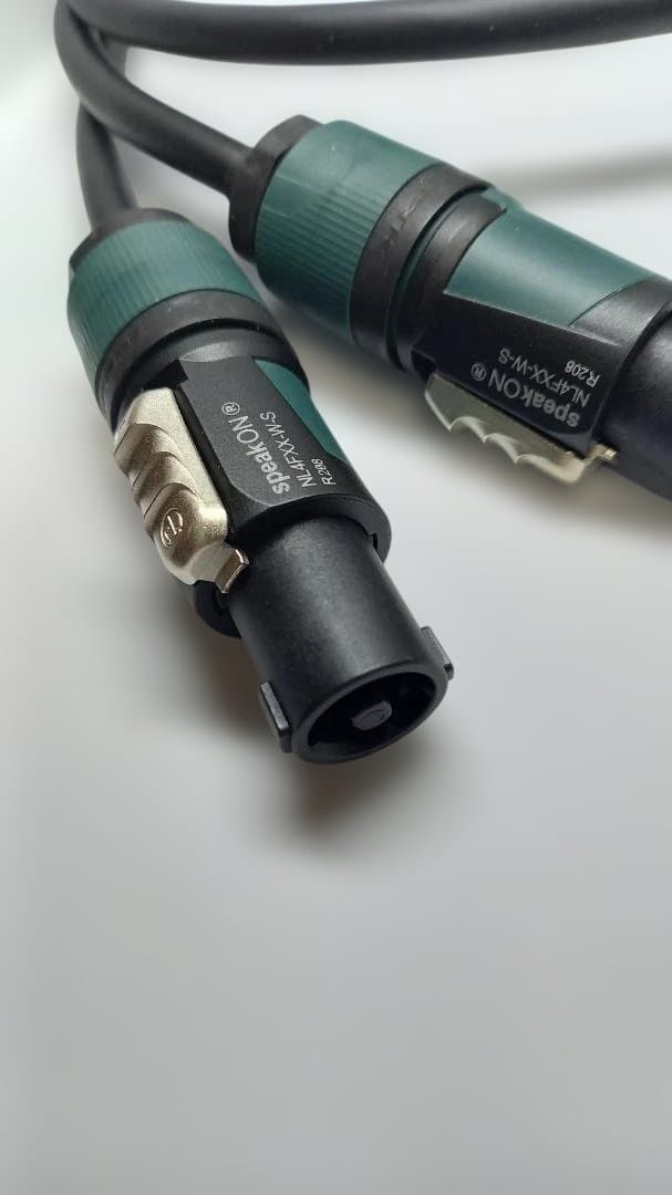 ■スピーカーケーブル その②■スピコン-スピコン■1ｍ■未使用×４本セット