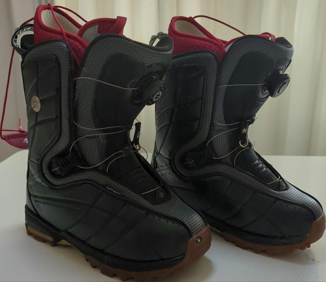 BOAシステム スノーボードブーツ ブラック/レッド